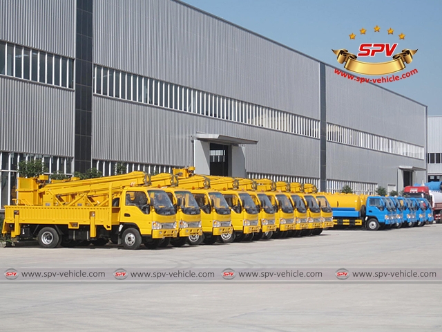 9 Units of Aerial Platfom Trucks are ready for shipment 