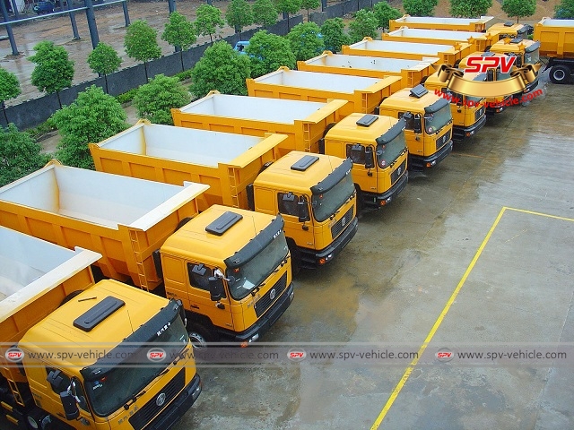 15 units of dump trucks, tippers, tipper trucks shipped to Congo from China in 2007 