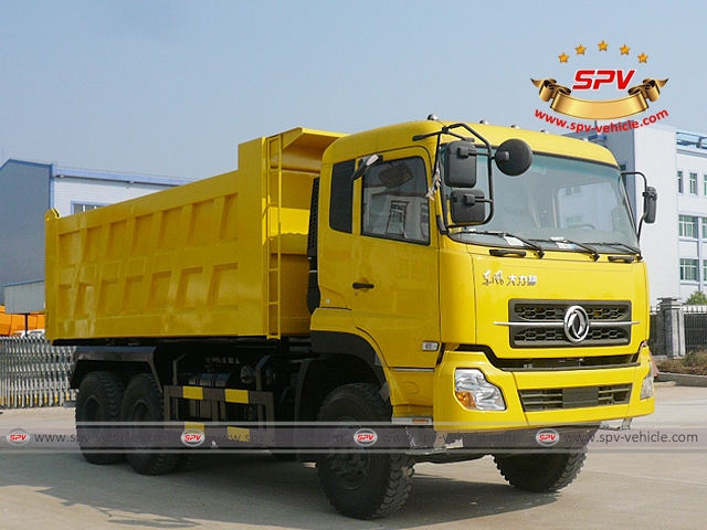 Front Right View of Dump Truck Dongfeng (6X4) to Algeria