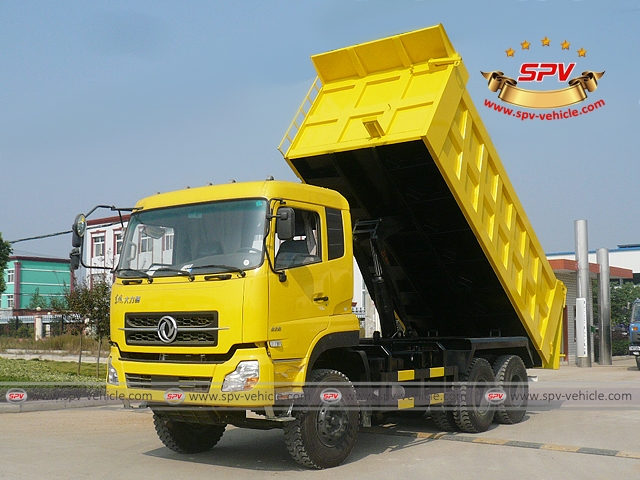 Front Left View of Dump Truck Dongfeng (6X4) heading to Algeria
