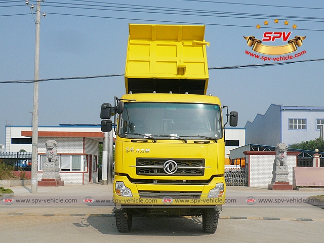 Front View of Dump Truck Dongfeng (6X4) to Algeria