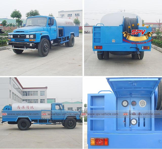 High Pressure Sewer Jetter Dongfeng