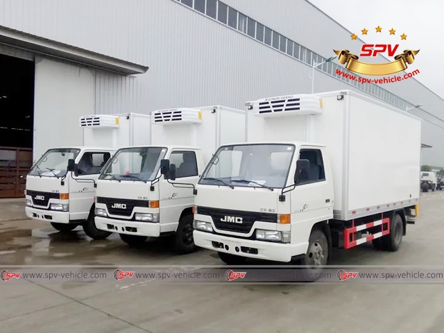 3 units finished brand new JMC refrigerator truck will be shipped to Sri Lanka