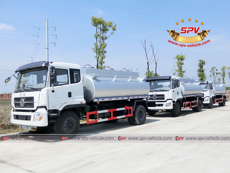 SPV dispatched 3 units of Dongfeng fuel tank truck to Cameroon on April. 16, 2016.