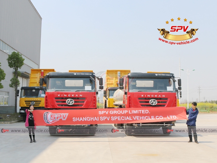 SPV is shipping 2 units of water spraying truck IVECO to Malawi in April, 2017.