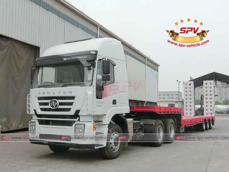 To Malawi, SPV is shipping 1 unit of extendable flatbed semitrailer with tractor head in Oct, 2017.