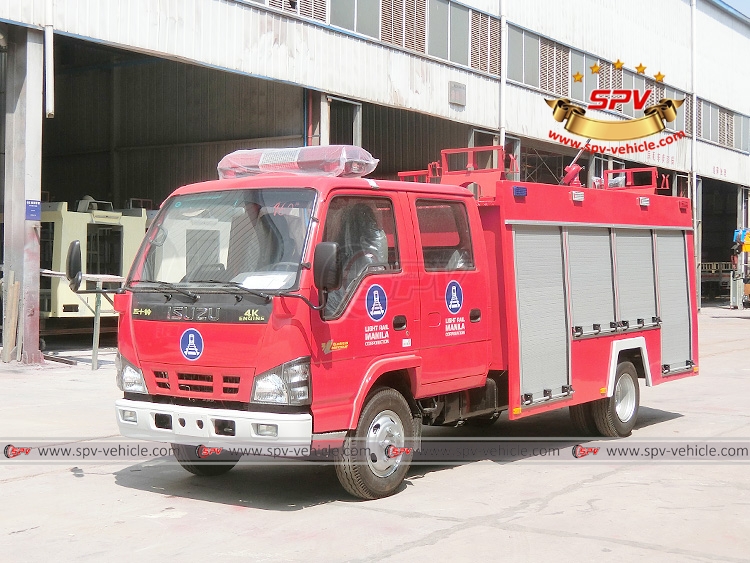 Philippines light rail corporation's order of fire truck ISUZU was finieshed by SPV in Decmber, 2017