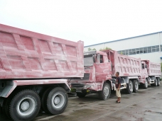To Nigeria - 3 units of dump trucks Sinotruk (6X4) in July, 2009