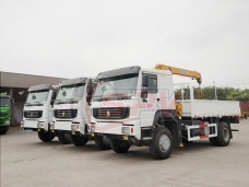【Jul. 2018】To Vietnam - 3 units of off-road Cargo Truck with Crane SINTOTRUK HOWO