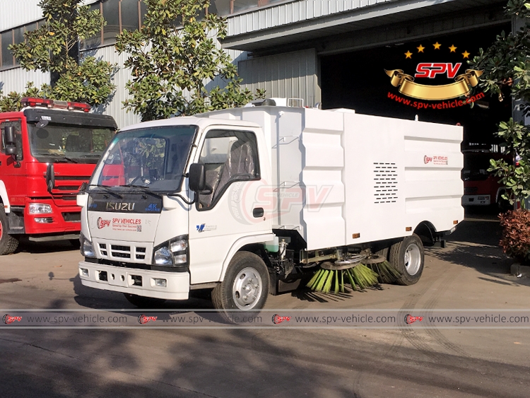 To Honduras, SPV is shipping ISUZU road sweeper truck in April, 2019.