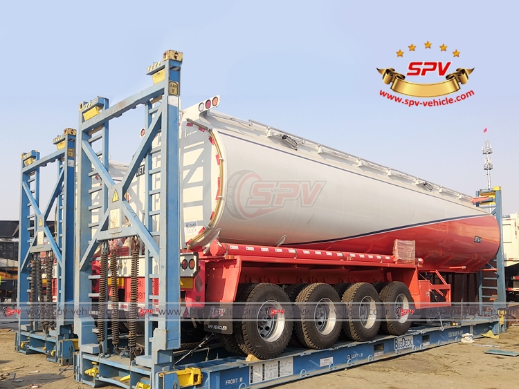 New country! SPV dispatched 2 units of Aluminium Fuel Tanker Semi-trailer to Mauritius in Mar, 2019.