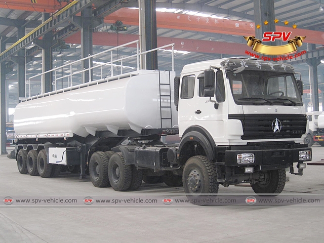 6X6 North Benz Tractor & Fuel Tank Semi-trailer (40,000 Liters)  for Congo