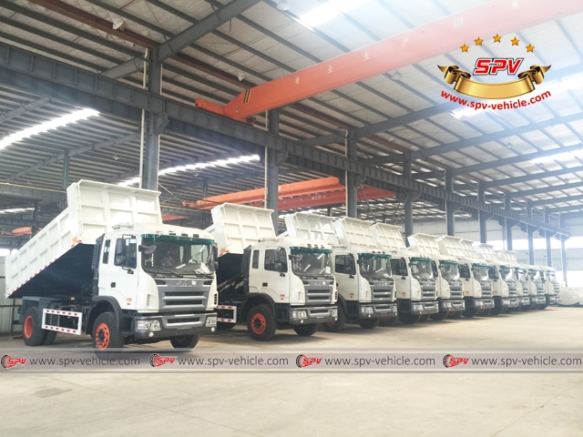 11 units of 10m3 dumpers ready for Mariel Cuba