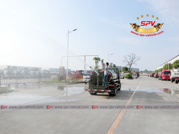 4,000 Litres Water Spraying Truck JAC-water canon function test 4,000 Litres Water Spraying Truck JAC-water canon function test
