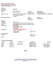 Payment from Myanmar for Garbage Compactor Body in May, 2016