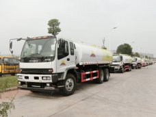 To Mongolia - 5 units of Water Tank Truck ISUZU in Oct, 2016.