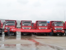 To Latin America - 49 units of Tipper Truck Sinotruk (15 CBM) in Oct. 2016.