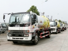 To Mongolia - 2 units of Sewage Vacuum Truck ISUZU in Oct, 2016.