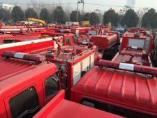 Fire trucks parking