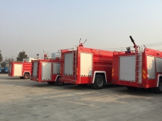 Fire trucks parking