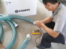 Hose non-conductive test