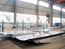 Aluminum Tanker Workshop - Aluminium Plate Preparing