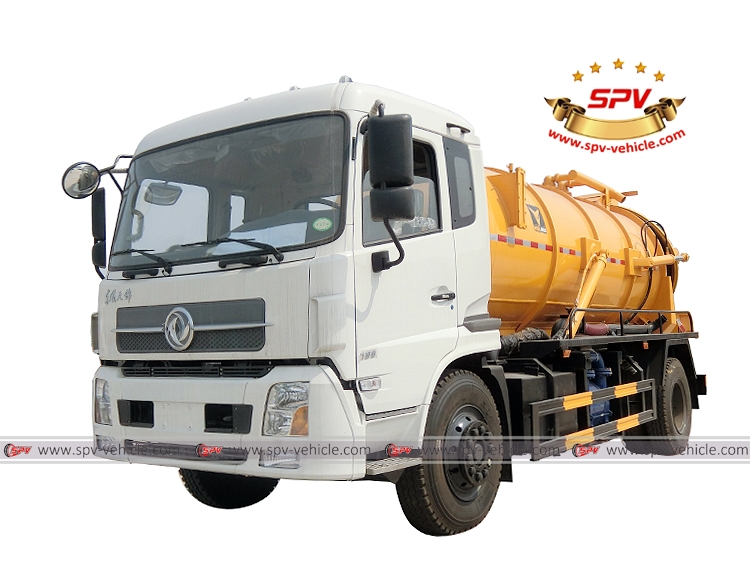8,000 Litres(2,100 Gallons) Gully Emptier Truck, Vacuum Tank Truck, Sewer  Vacuum Truck, Sewage Suction Truck from China