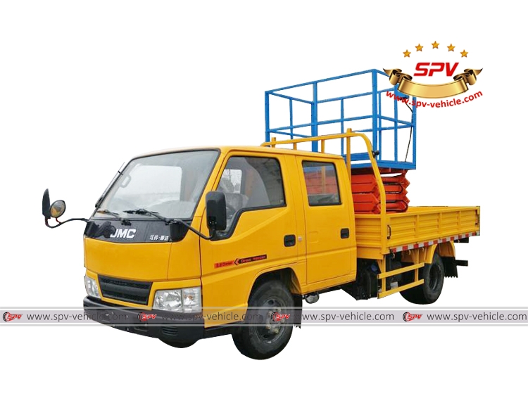 8 10m Jmc Forklift Aerial Platform Truck Bucket Lift Truck Aerial Platform Truck Overhead Working Truck Form China Spv